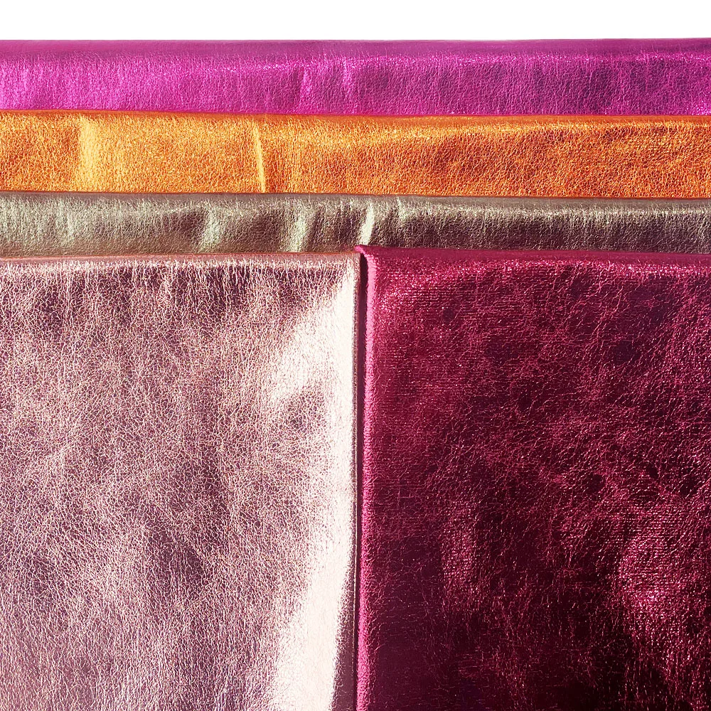 18*53inch Metallic Pink Leatherette Fabric - Soft & Sparkle