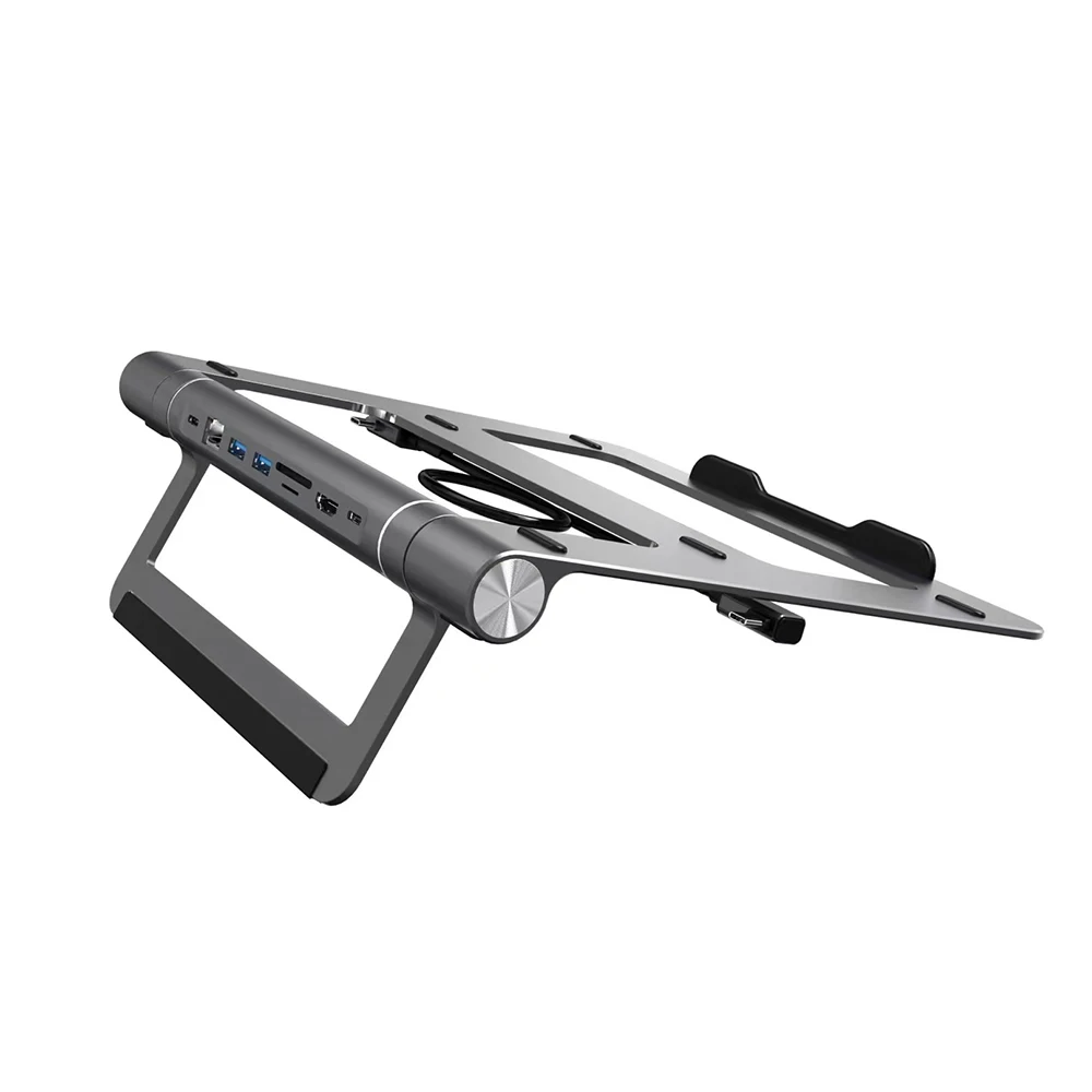 Wiwu 7-Port Hub & Laptop Stand Combo