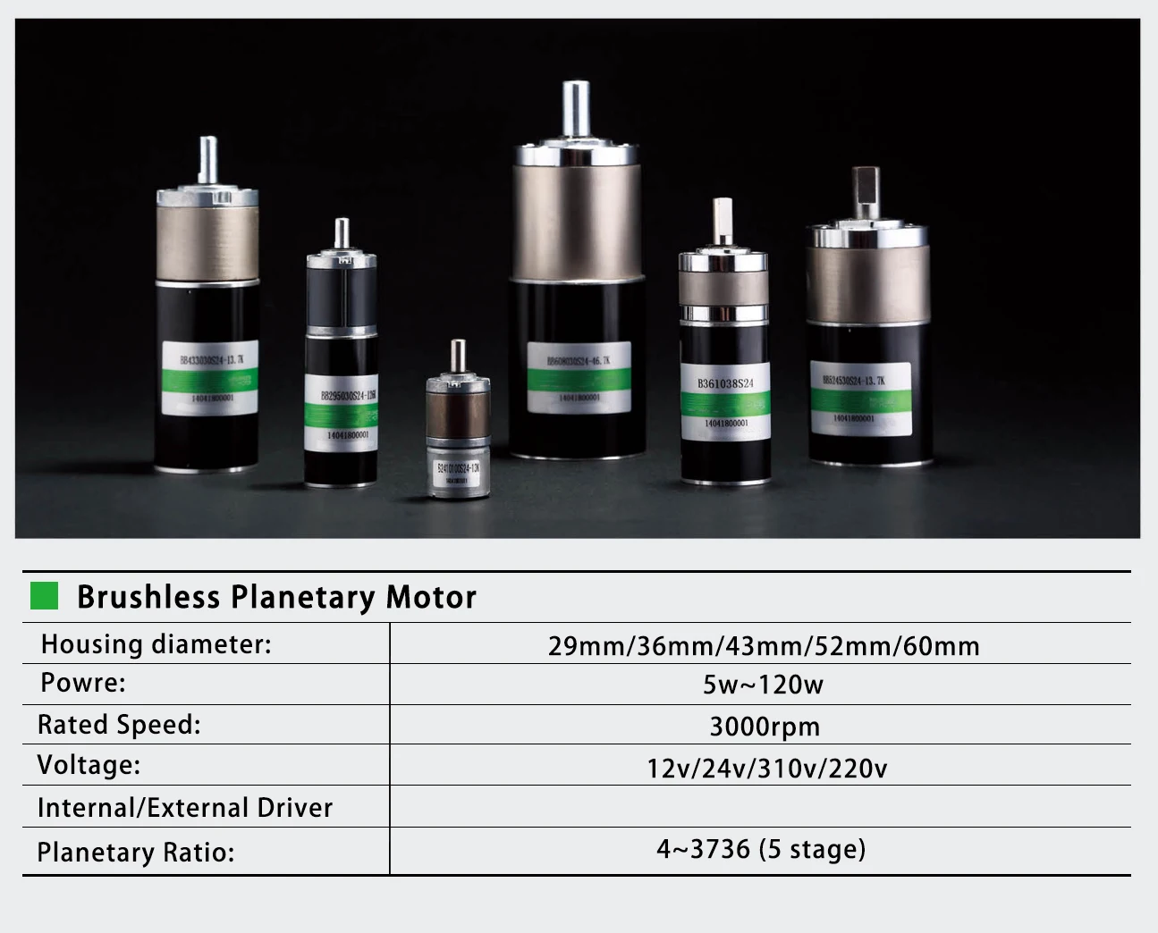 Custom Bldc Motor, 48V, 72V, 1000w, 1.5kw - detail 20