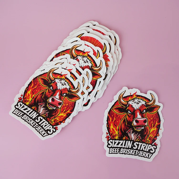 Customized  3d Scene Cartoon Die Cut Anime Decorative Stickers vinyl waterproof prop note sticker maker