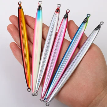Cheery45g 65g 85g 105g Saltwater Metal Long Cast Fishing Jigging Lure Hard Printed Fishing Techniques for Sea Fishing River – Metal Jig – view 2