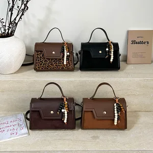 2026 Vintage Fashion Shoulder Handbag Autumn and Winter Pendant New Texturized Casual Crossbody Women's Bag