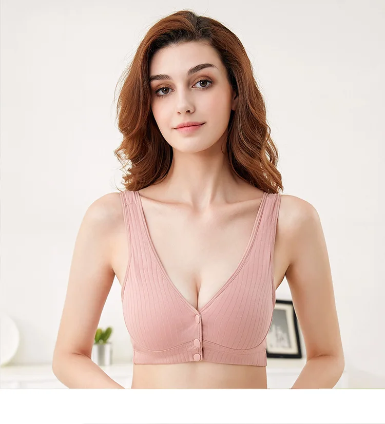 Women Seamless Breastfeeding Bras Breathable Maternity Nursing Bra With