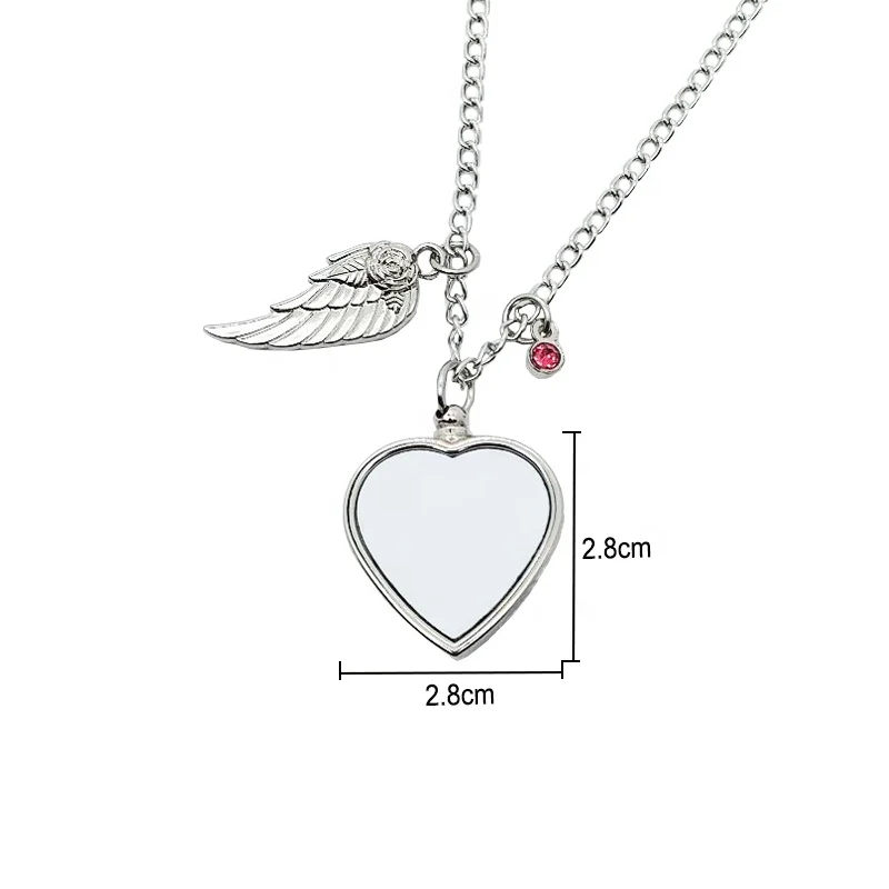 COCO Park Cremation Urn Necklace - Eagle Wing & Heart Design Memorial Keepsake With Blue Diamond - View #12