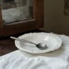 white deep plate