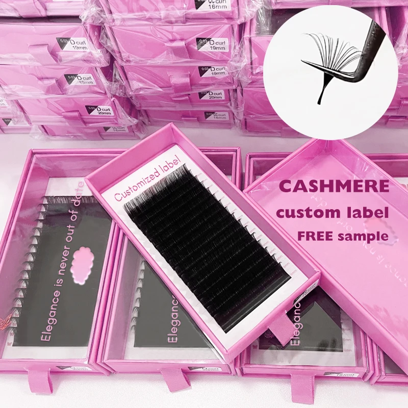 Anrolash Lash Tray Eyelash Extension Soft Volume Eyelash Trays Wholesale Private Label Matte Black Velvet Individual Lashes