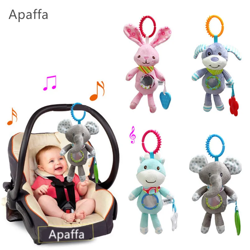 Baby Infant Rattles Plush Animal Stroller Hanging Bell Toys Doll Crib Bed jian 