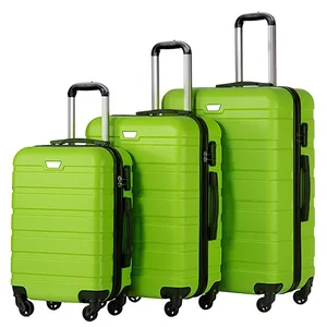Custom Design Suitcase 3pcs ABS Material Carry on Case Universal Wheels Suitcase Hard Shell Luggage Trolley Bag