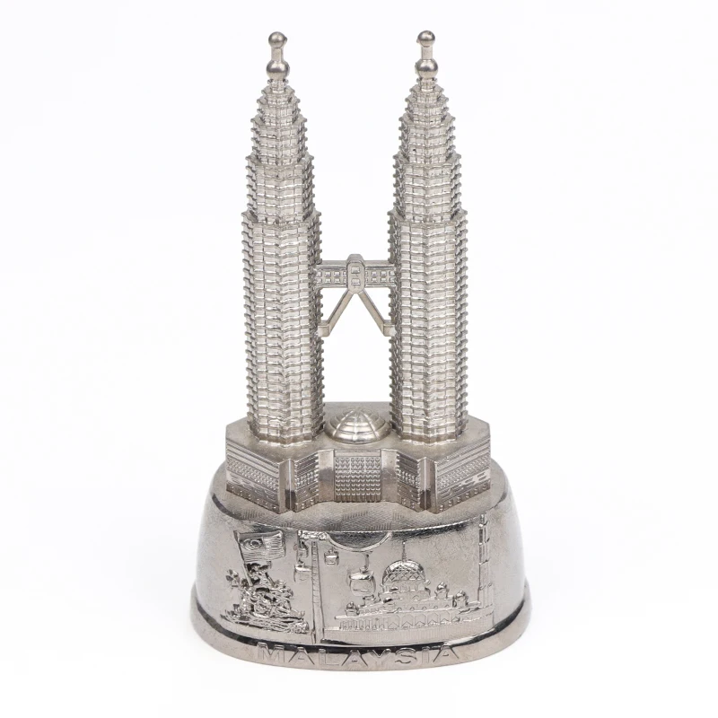 Factory Customised Design Zinc Alloy Landmark Souvenir Brass 3d Metal Figurine Mini Ornament for Table Decoration