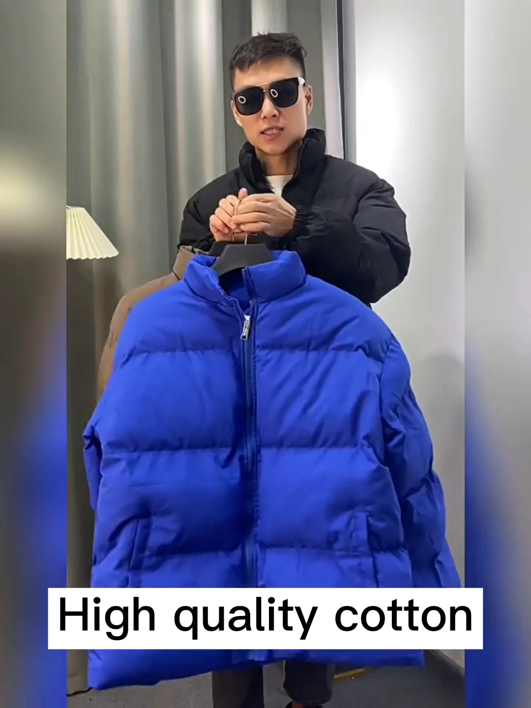 Winter Customized Sublimation Printed Puffer Jacket Quilted Padded