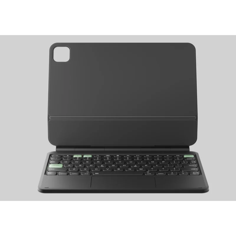 product customized oem aluminum alloy magic keyboard for ipad pro  bt connector touch control  smart trackpad case  for ipad air-5