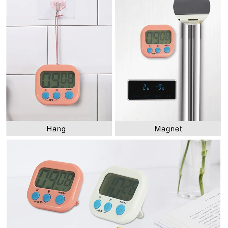 EMAF Promotion Time Reminder Magnetic Electronic Digital Kitchen Cooking Cute Countdown Alarm Timer Kids Portable Study Timer