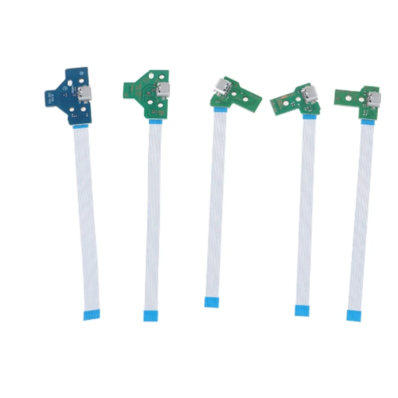 USB Charging Port Socket Circuit Board for 12 Pin JDS 011 030 040 055 14Pin 001 Connector for PS4 Controller
