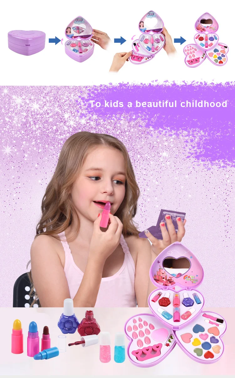 Girls Real Makeup Sets High Quality Make Up Kit For Kids Toys Little ...