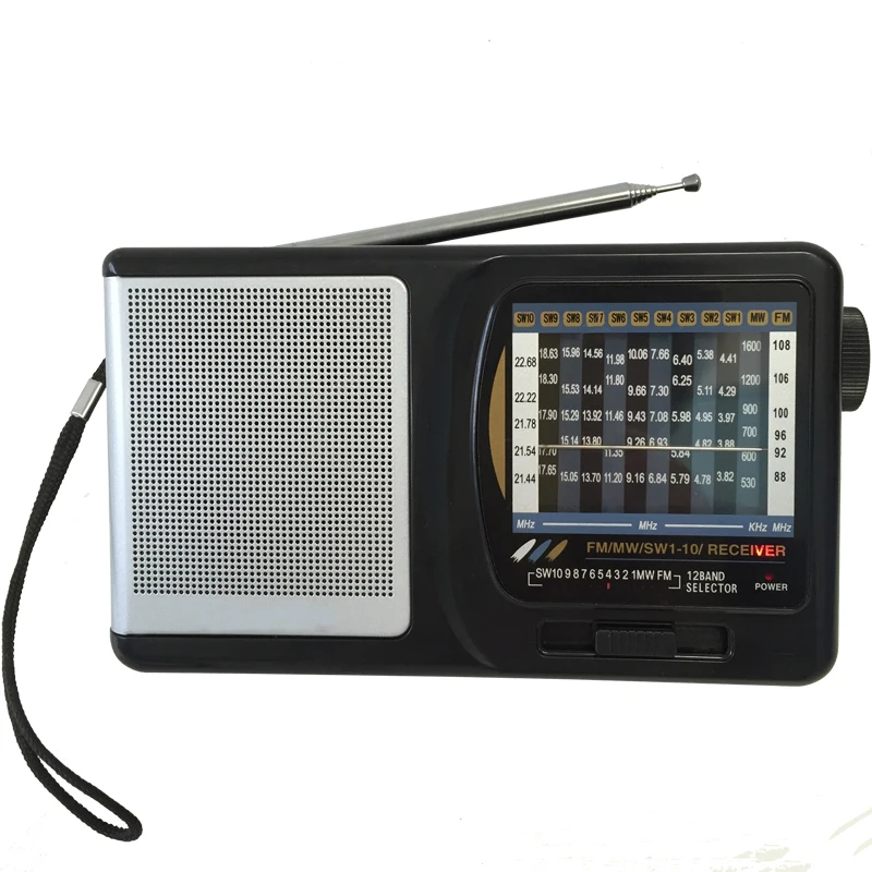Best Portable World Radio Am Fm Sw Shortwave Multi Band Radio Receiver With  12 Band - Buy Am Fm Sw Portable Radio,Best Am Fm Shortwave Radio,Best  Shortwave Radio Product on 