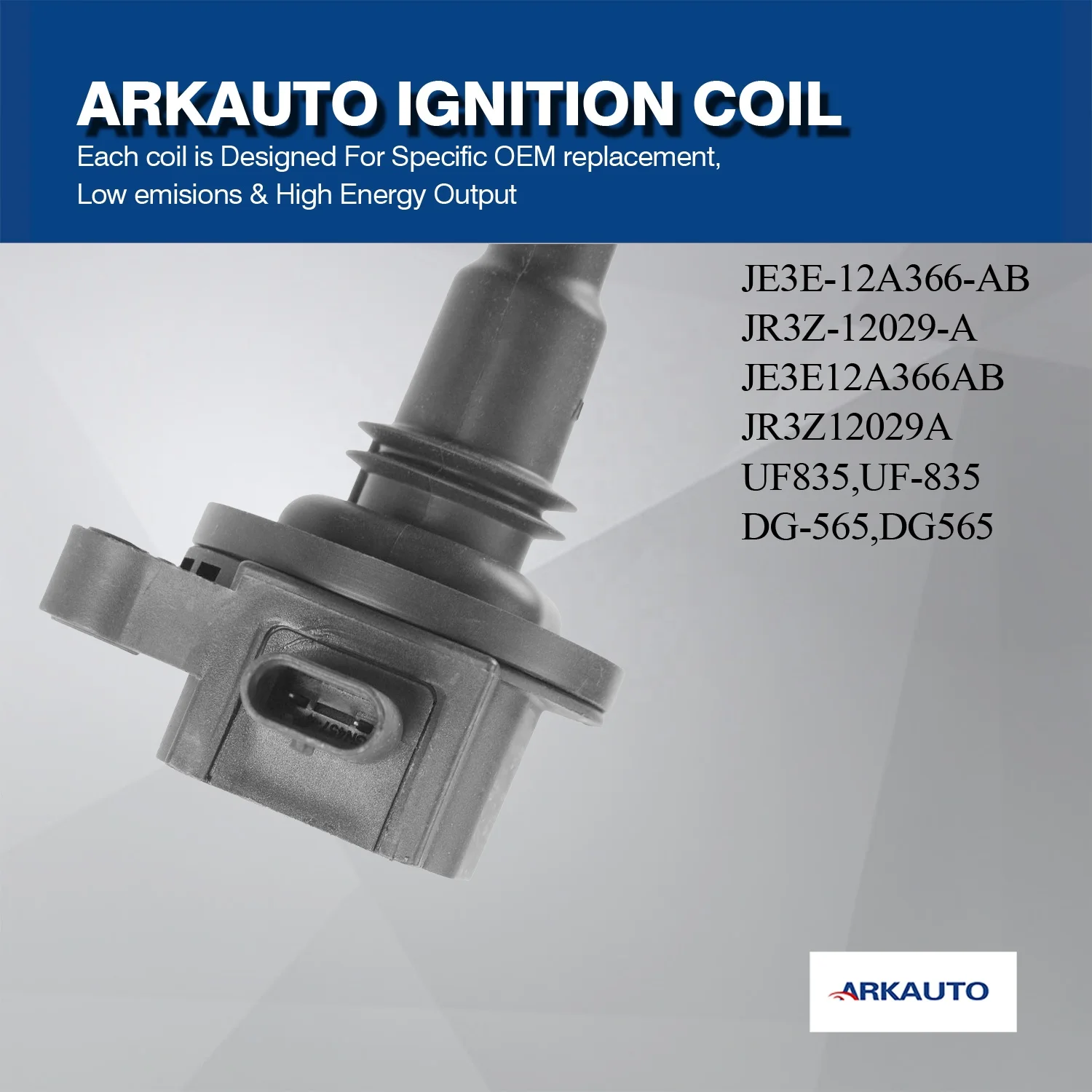 ARKAUTOイグニッションコイルパックJE3E-12A366-AB JR3Z-12029-A UF835