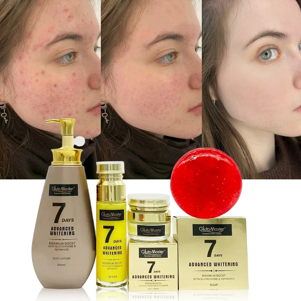 Natural Organic Whitening Moisturizing Nourishing Glutathion Facial Kit Facial Kit Skincare Set Anti Aging Facial Skin Care Sets