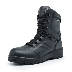 OEM ODM Custom Hot Sale 8 Inches Full Grain Leather Tactical Shoes Waterproof Combat Shoes for Men and Women