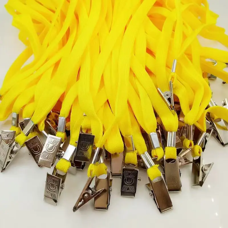 Wholesale Transparent PVC Jacquard ID Card Holder Lanyard with Hook Eco-Friendly & Lightweight preview 6