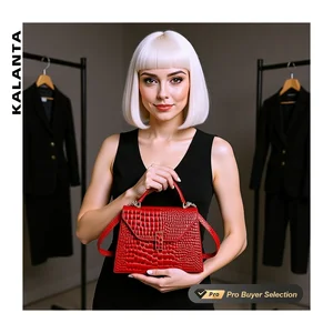 KALANTA Crocodile Pattern Brand Shoulder Style Pattern Ladies Wholesale 2026 Handbags Square Girls Mujer