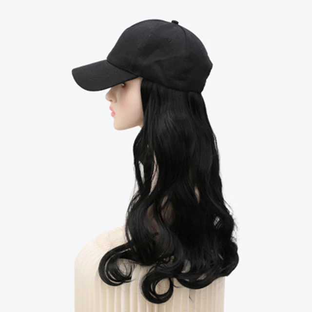 
Летняя бейсболка в Корейском стиле, оптовая продажа, парик в стиле волнистых волос, длинные волнистые волосы в стиле знаменитостей 