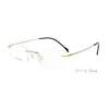Titanium rimless optical frame