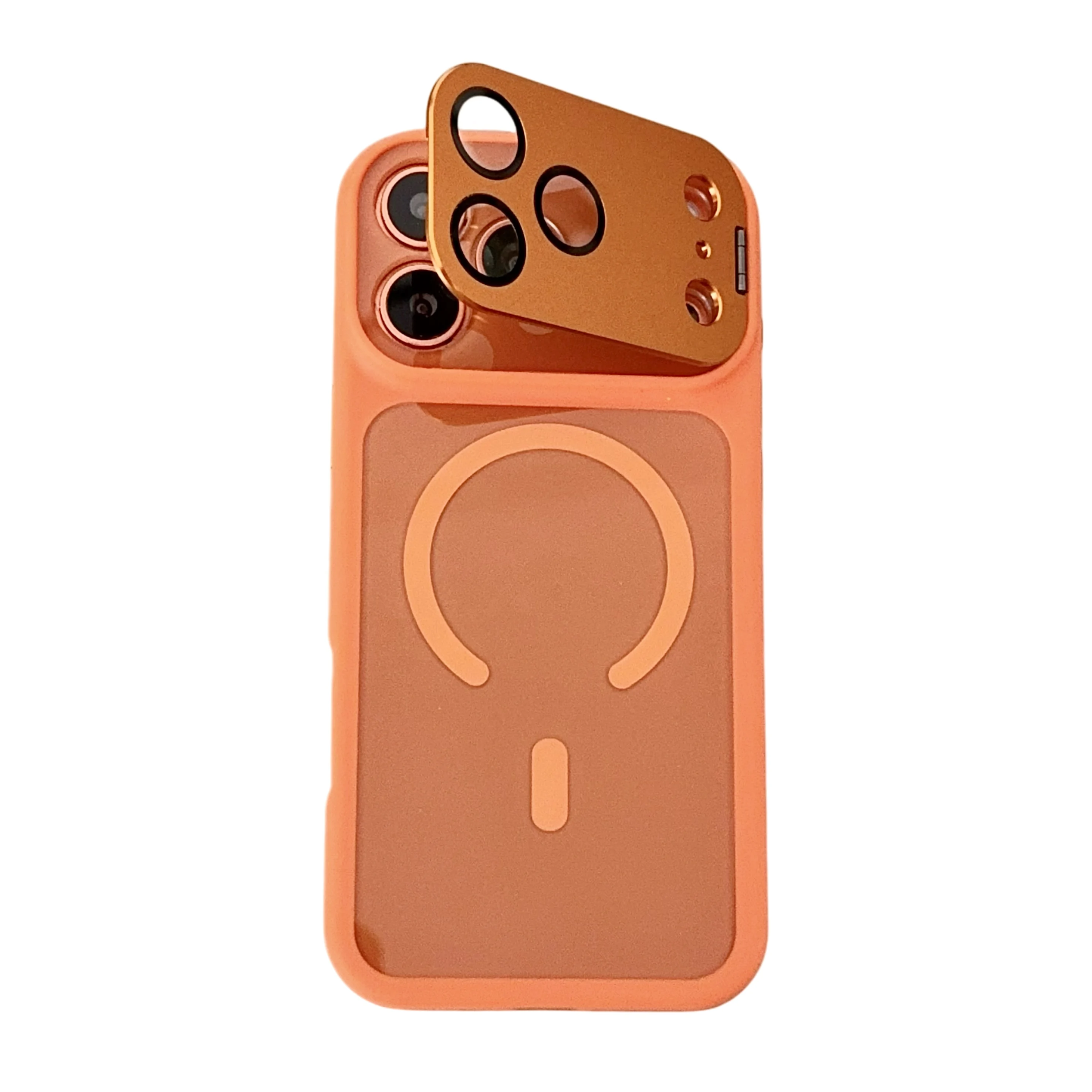 Magnetic Stand Instantly Turns Into Electroplate TPU+PC Wireless Charging Shockproof Phone Case for 17 Series