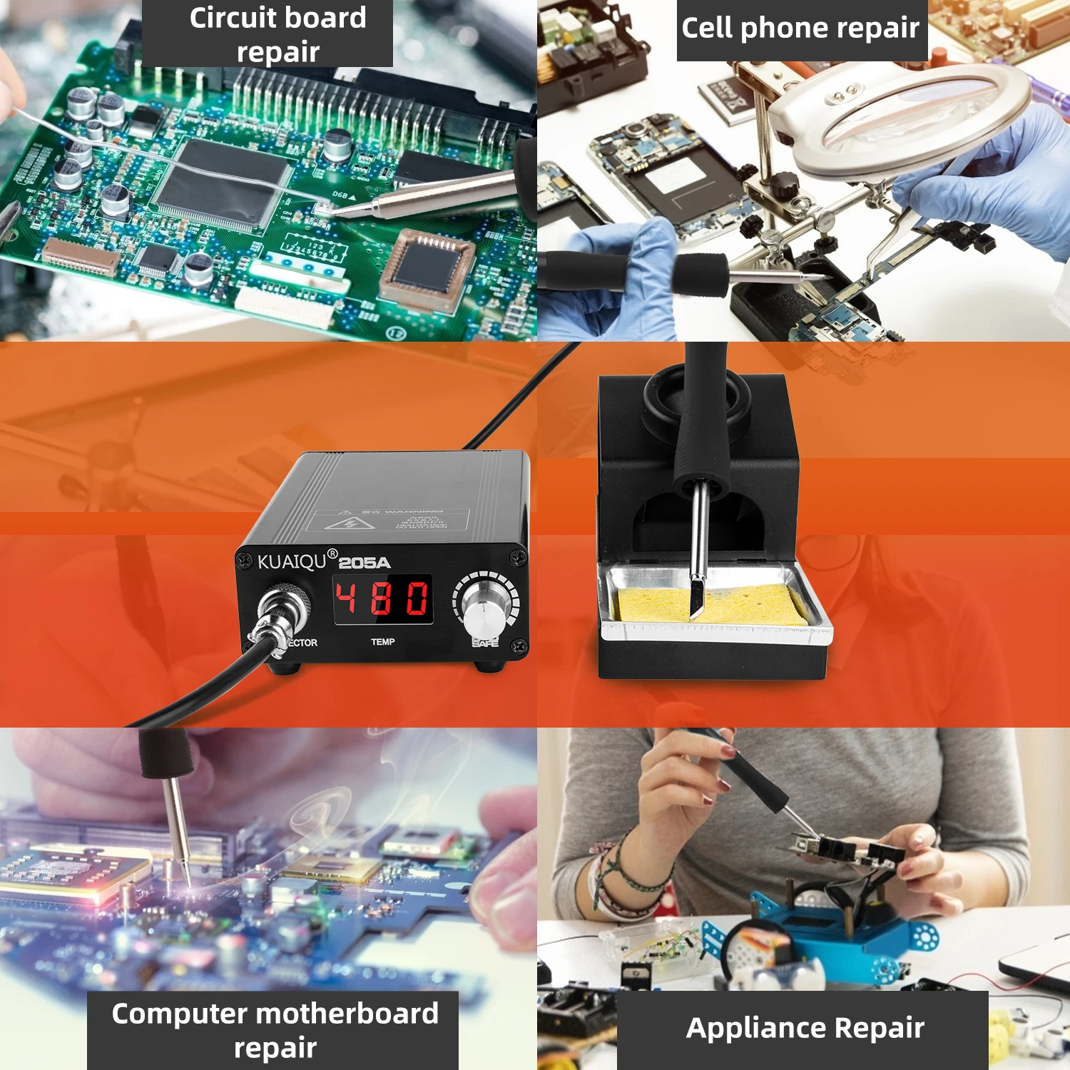 205a Lead Free Hot Air Welding Soldering Iron Rework Soldering Station