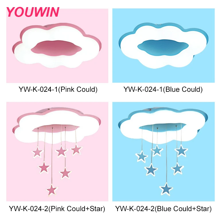 Bedroom lamp modern minimalist lighting LED ceiling creative princess girl children room lamp