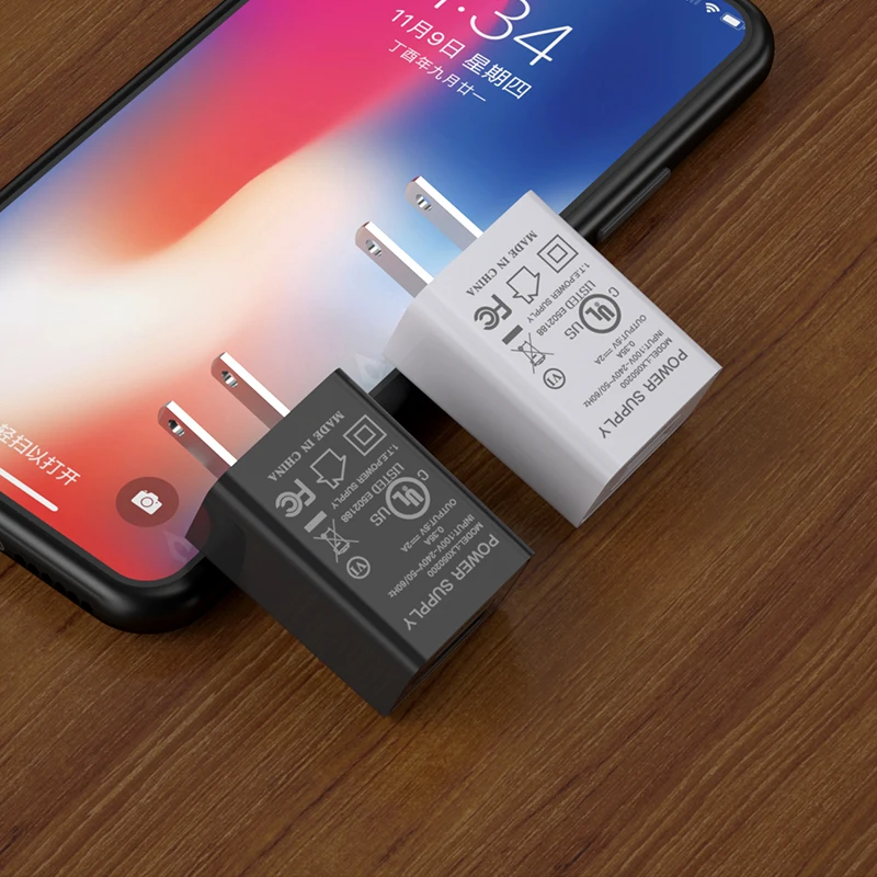 
 Сетевой адаптер питания UL PSE FCC, 5 В, 2 а/5 В, 2 А, мА, usb, настенное быстрое зарядное устройство с американской вилкой для внешнего аккумулятора и hunструмент LX050200  