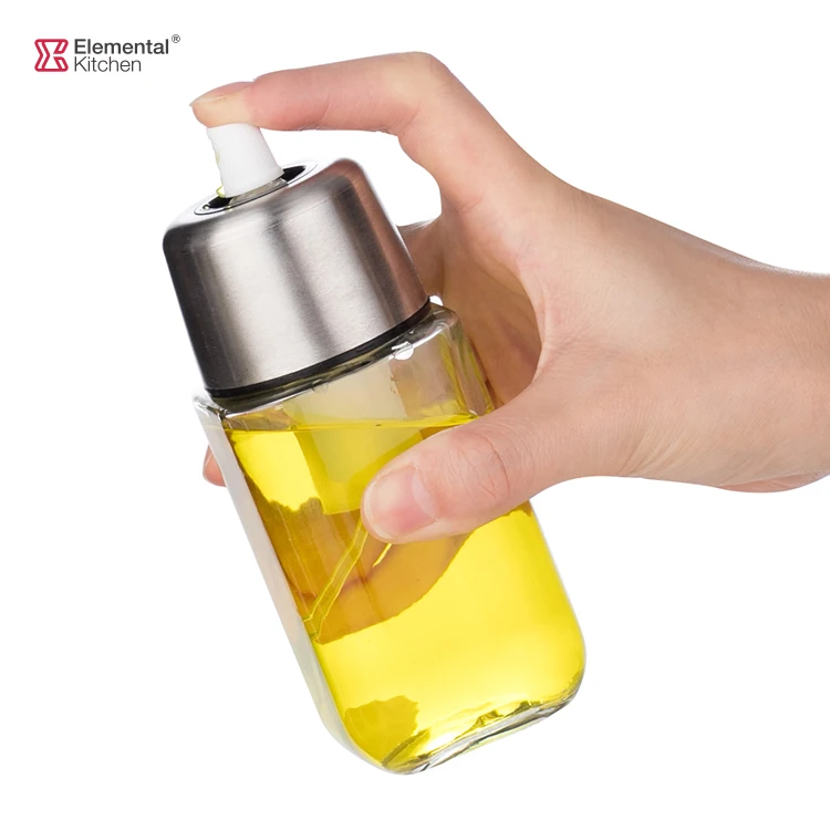 Olive Oil Sprayer for Cooking Refillable Oil Dispenser Bottle square Oil and Vinegar Mister