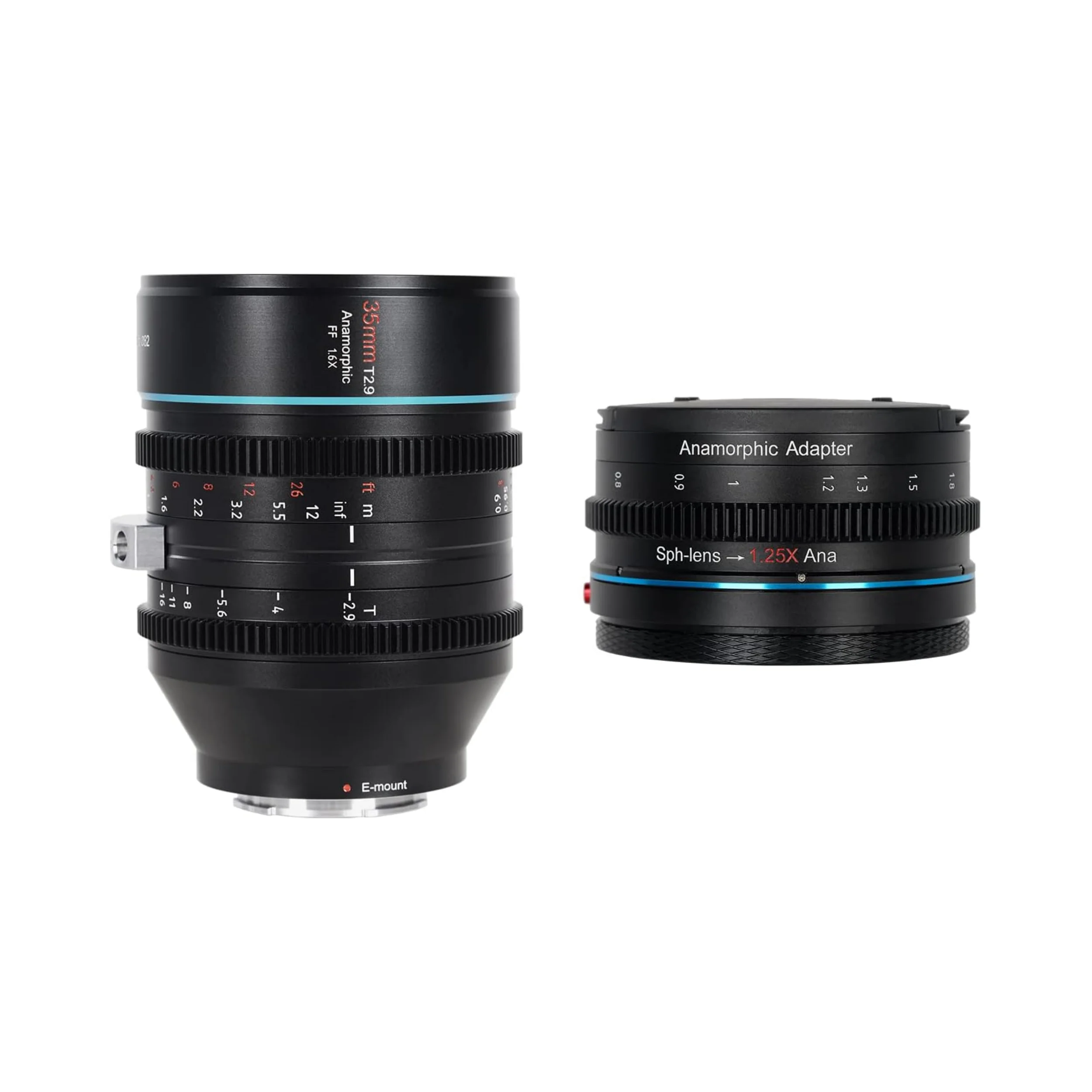 SIRUI 35mm T2.9 1.6X フルフレームアナモフィックレンズ RFマウント用