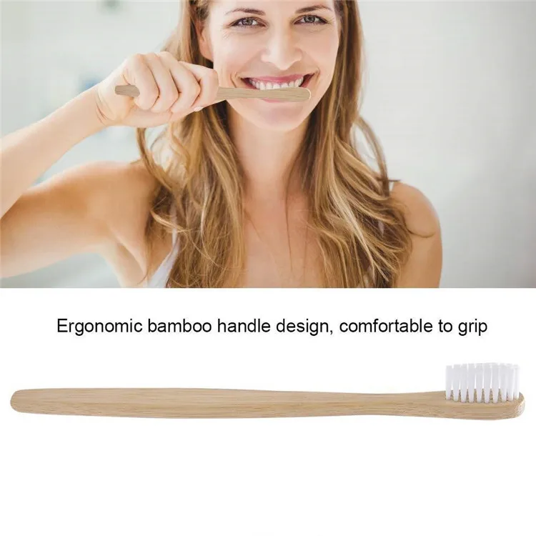 OEM 100% биоразлагаемая бамбуковая зубная щетка без бисфенола
