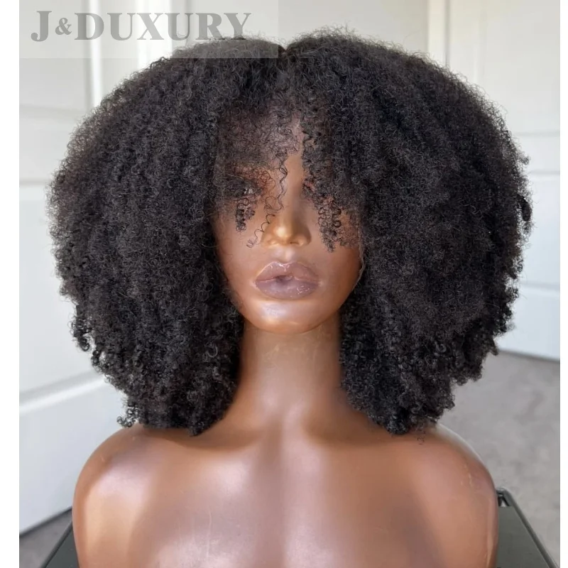 4c Afro Kinky Curly Hair Hd Lace Front Wigs Human Hair Frontal Wigs