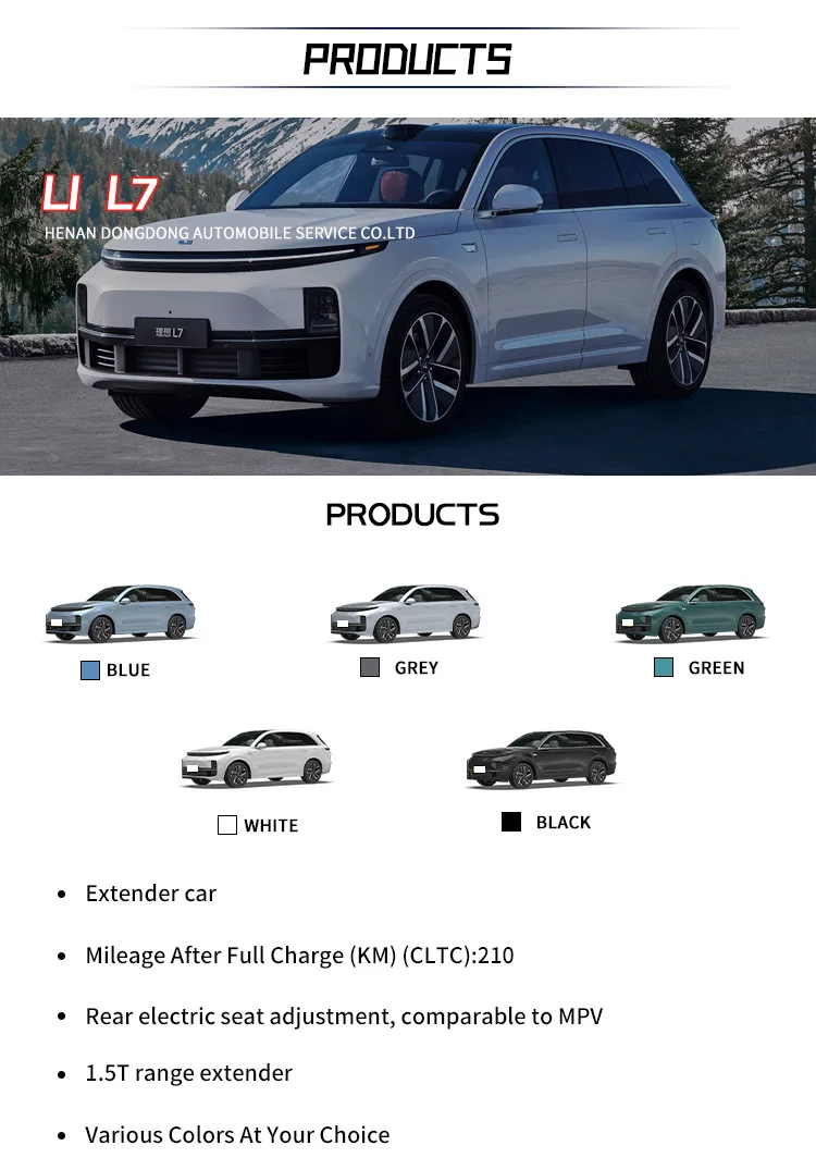 Best Electric Car In The World Li L7 Fastest Charging Electric Car Best