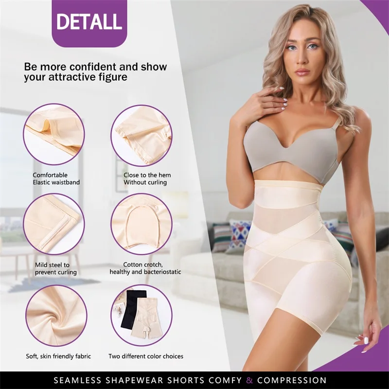Wholesale Full Body Plus Size Slimming Thigh Butt Lift Underwear Tummy Control Panties Shaper High Waist Trainer Shapewear supplier