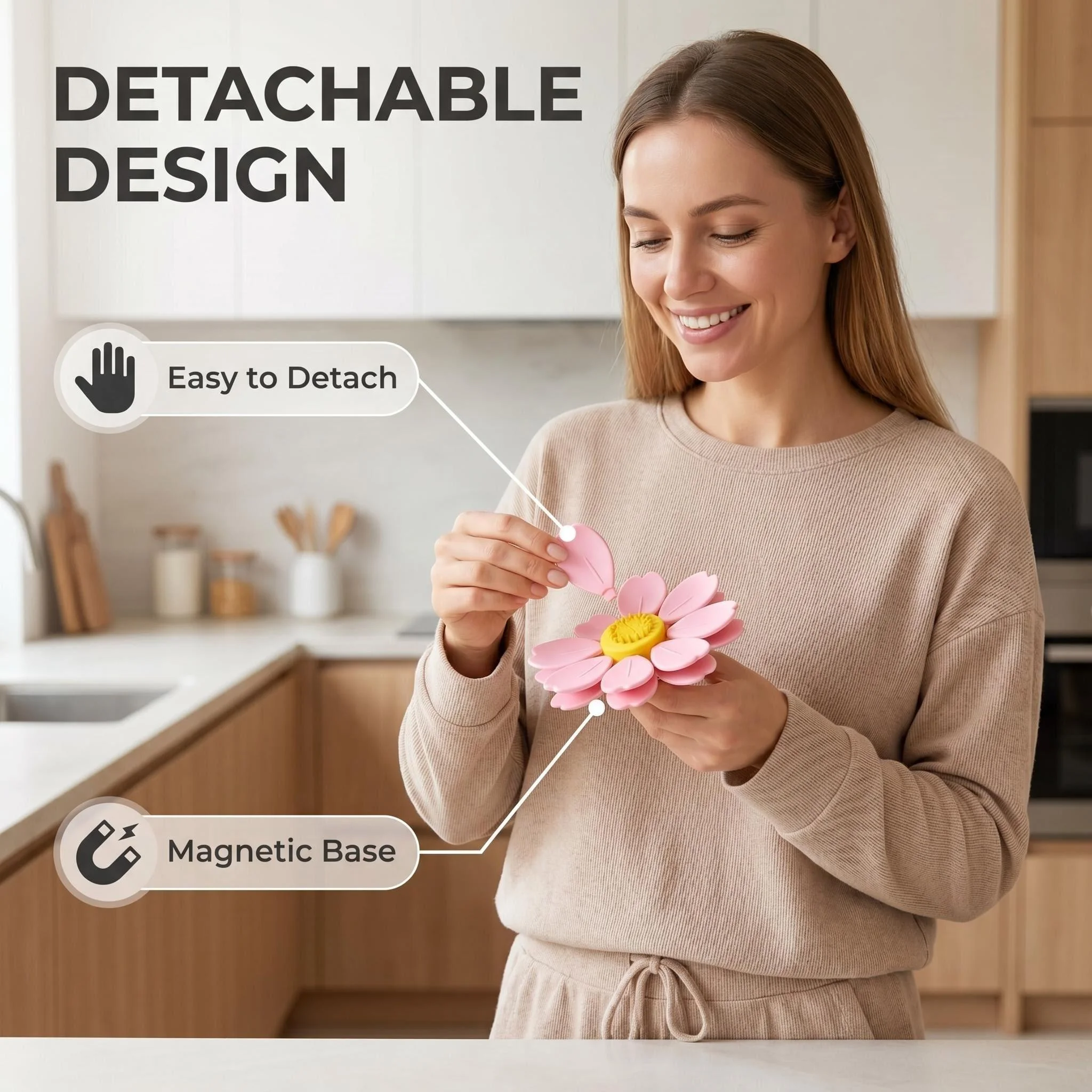 Decorative magnetic clips lifestyle scene