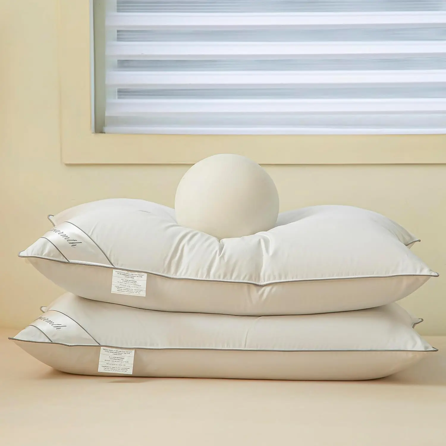 Eastwarmth Grey Feather Pillows Eastwarmth Natural Goose Down