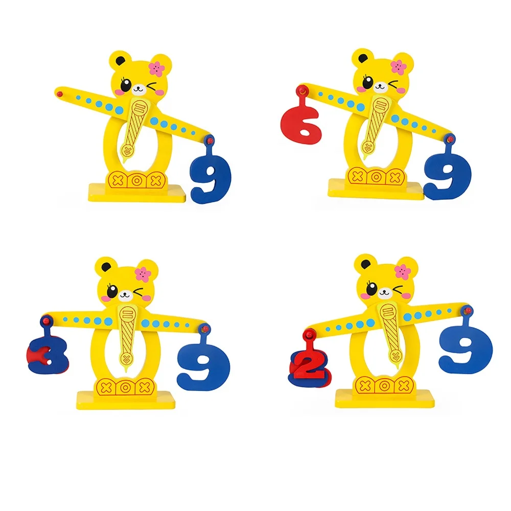 Цифровые весы с подсчетом, игрушка для раннего обучения, детские весы для просвещения, цифровое сложение и вычитание математических весов, игрушки