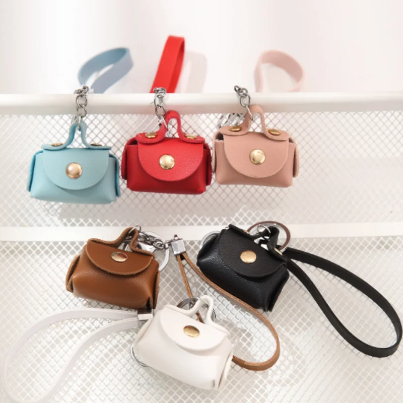 Keychains Mini Backpack Coin Bag For Women Girls Small Wallet Fashion Pu  Keychain Purses Cute Headphone Money Hand Pouch Keyring From Bengsimmon,  $3.36