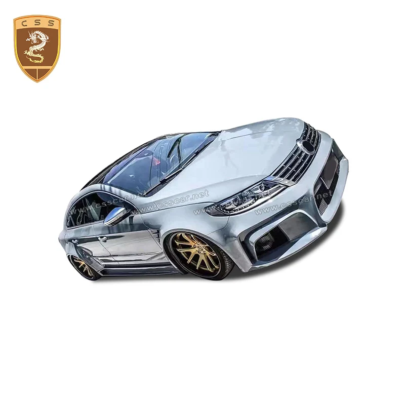 For vw CC Wide Body Kit Bumper Fiberglass Body Kit with Hood