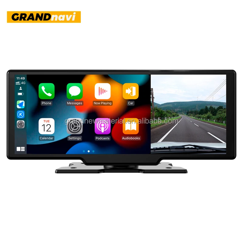 grandnavi 10.26 inch portable wireless carplay