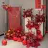 Red six-piece set A [Flower only]