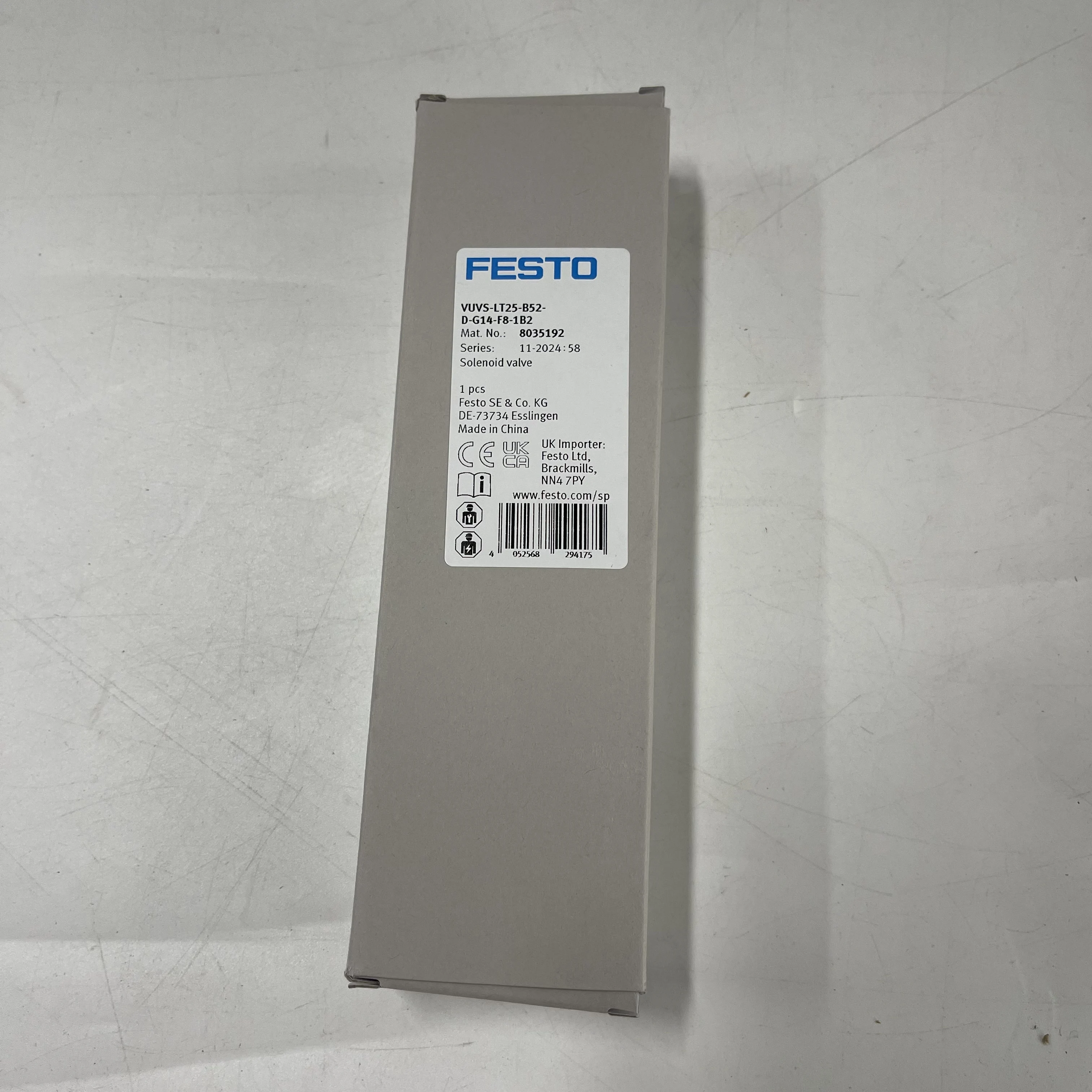 FESTO Solenoid Valve VUVS-LT25-B52-D-G14-F8-1B2