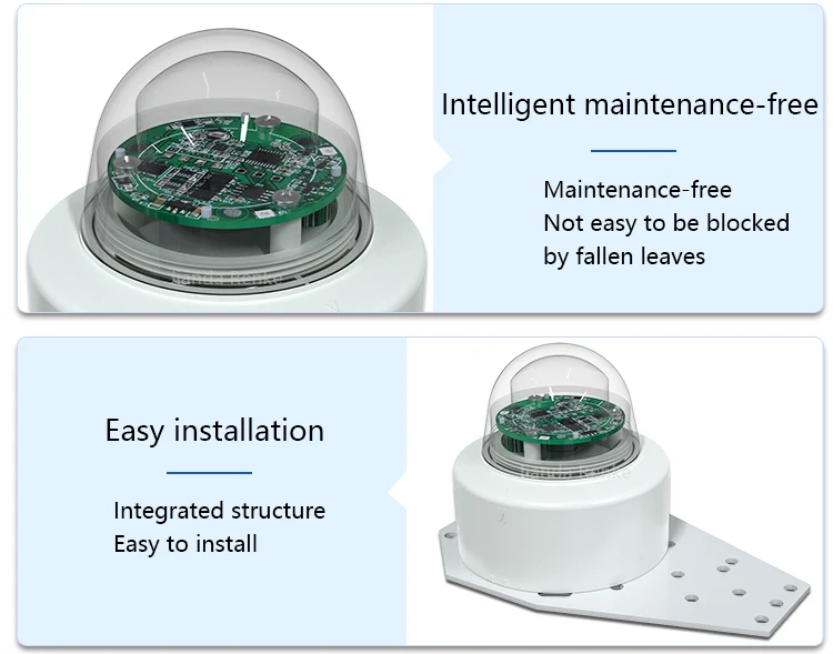 Low Power Small Size Rainfall Measuring Equipment Optical Rain Sensor for Weather Station