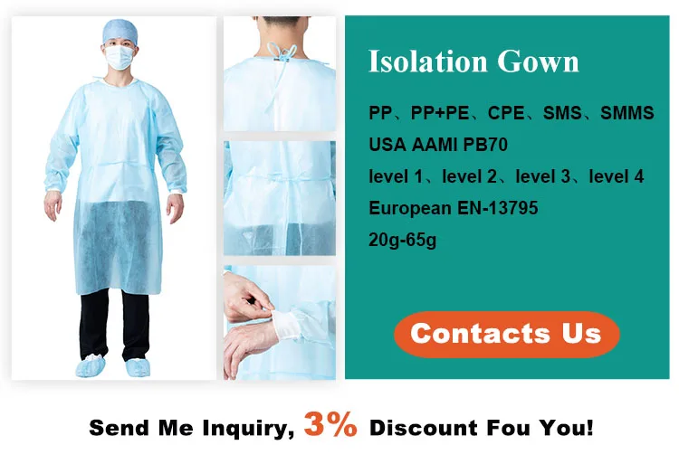 Rhycomme medical consumables disposable hospital uniform surgical gown