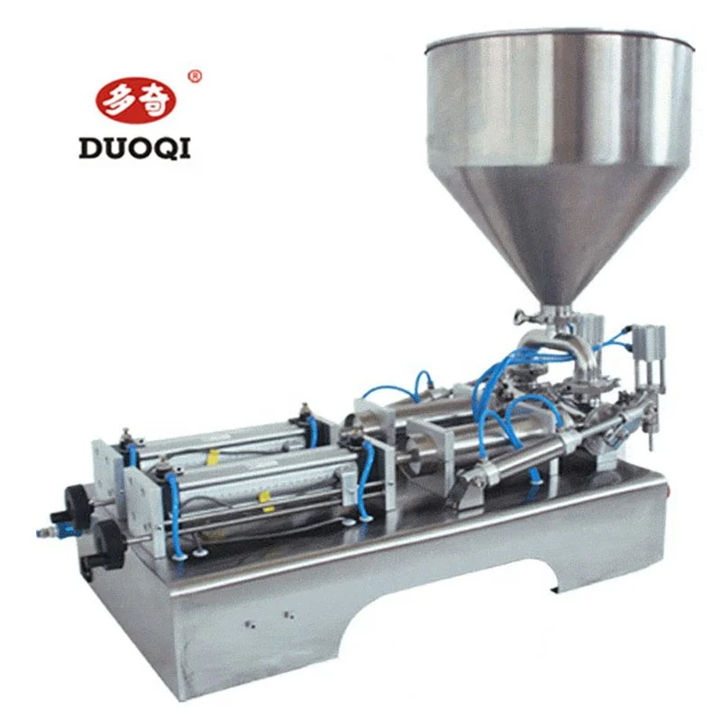 DUOQI G2WTD Horizontal Type Paste and Liquid 2 Head Double Nozzles Filling Machines for Honey Juice Detergent