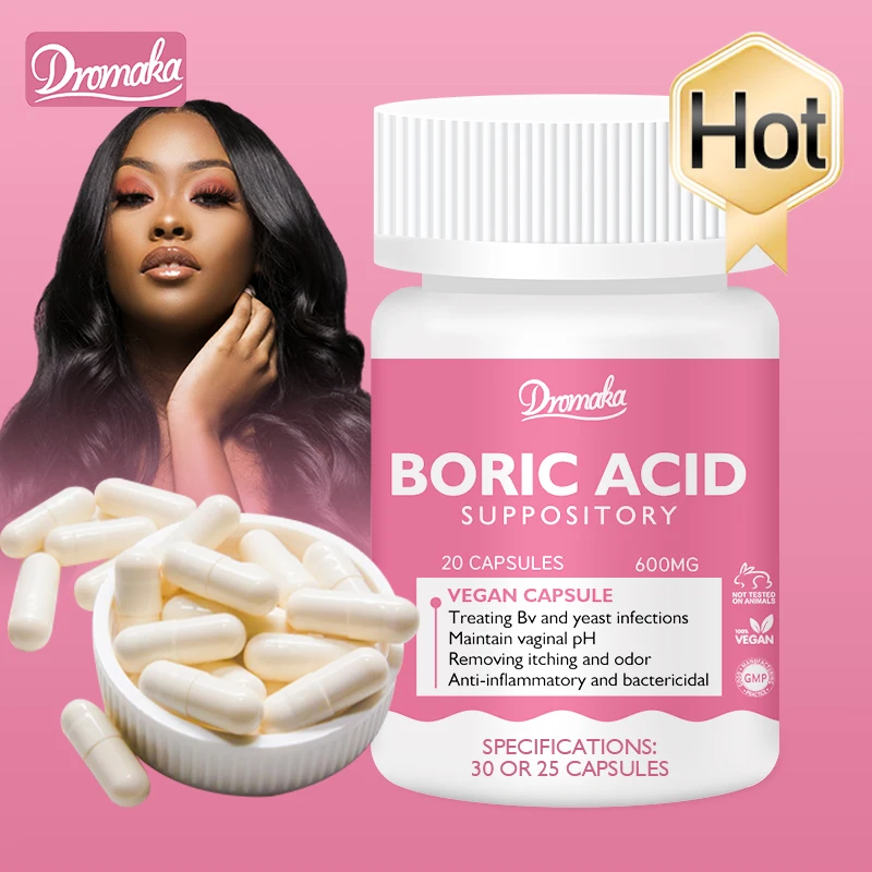 Оптовая продажа, таблетки для чистки влагалища, суппозитории с органической борной кислотой, Yoni Pops, капсулы для детоксикации борной кислоты
