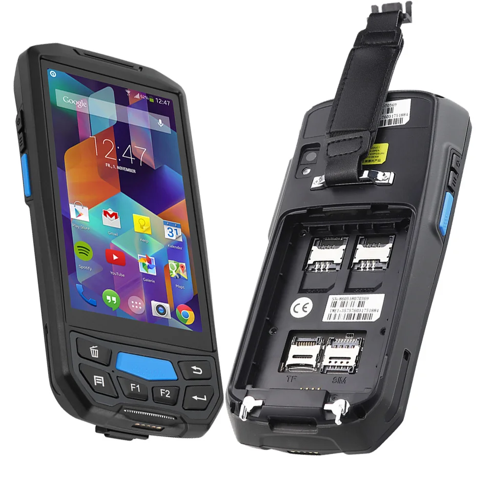 Industrial Data Collector, Industrial Handheld Terminal Customizable PDA, IP66 Warehouse Inventory Machine