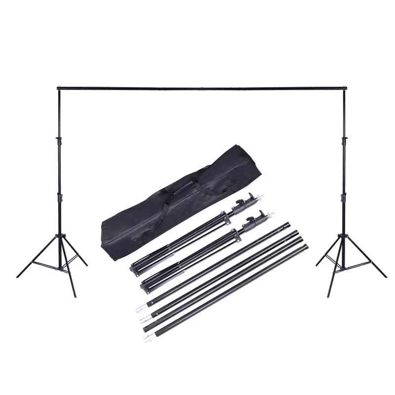 2 YYFANGYF Photo Video Studio Background Stand Kit 6 Color Photography Backdrop to Choose from Telescopic Crossbar with Storage Bag Easy to Carry 7x3m Double- Layer Photography Support System
